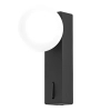Ścienna kinkiet Boletta Parette Nero Switch OR85570 kula IP44 czarny