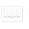 Ogrodowa lampa solarna Tiara SLR-21387-100W Italux LED 100W 4000K IP65 szara