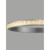 Lampa wisząca ring MONTALO LE45403 LED 45W 3000K crystals srebrna
