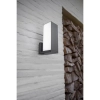 Zewnętrzna LAMPA ścienna CUBA 5193810118 Lutec metalowa OPRAWA kinkiet LED 14W 2700K - 6500K regulowany IP54 szary