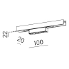 Sufitowa lampa magnetyczna DALI RAFTER mini czarna LED 4,5W 3000K do systemu szynowego 16457-M930-WB-DA-12