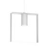 Metalowa wisząca lampa ORTIGA 5045 Shilo frame tuba biała