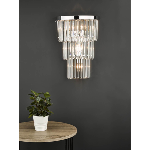 Kryształowa lampa przysufitowa Angel ANG3008 Dar Lighting przezroczysta chrom