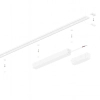 Natynkowa szyna magnetyczna 100cm Slim ML2210 do systemu szynowego biała