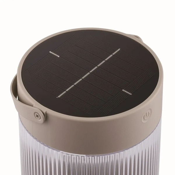 Stołowa lampka zewnętrzna  Coupar 2518215009 IP44 tuba solarna beżowy