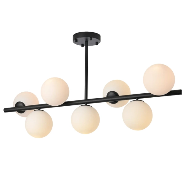 Molekułowa lampa sufitowa Bolti PLC0104-BK Yaskr szklane kule biała czarna