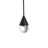 Wisząca lampa Nata PL0104-BK Yaskr LED 6W 3000K przezroczysta czarna