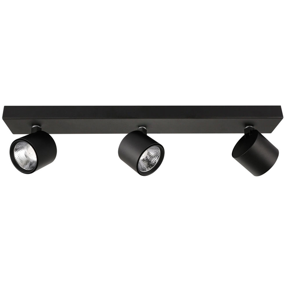 Plafon LAMPA sufitowa BONIVA SPL-2854-3B-BL Italux metalowa OPRAWA regulowane LED 15W 3000K reflektorki na listwie czarne