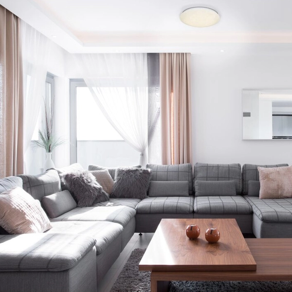 Biała lampa sufitowa Como 1279223 LED 11,5W 3000K z efektem kryształu