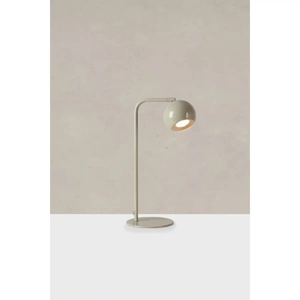 Stołowa lampa do salonu Pop 109032 lakierowana kula szary