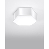 Sześciokątna lampa sufitowa SL.1056 do sypialni biała