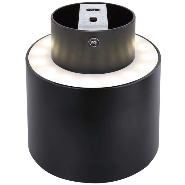 LAMPA sufitowa JENNY 12015B Globo metalowa OPRAWA tuba LED 8W + 4W 3000K 4000K spot czarny