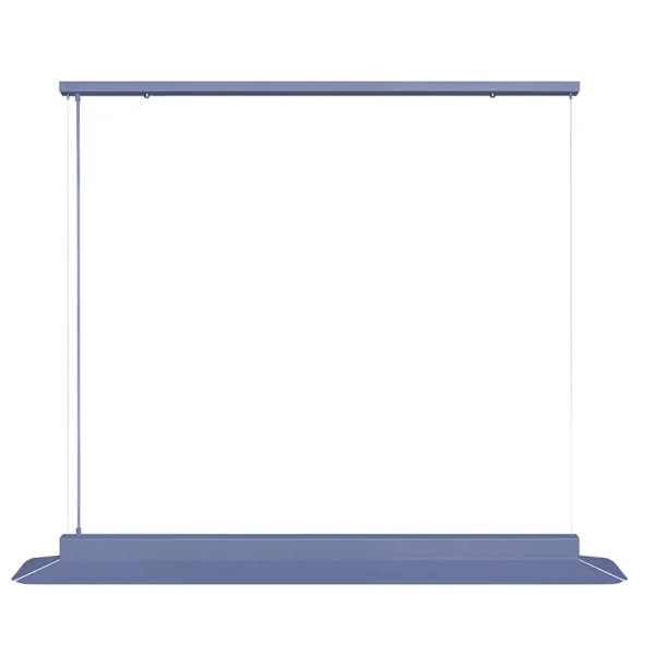 Podłużna lampa wisząca YOTTSU YOC699P04 metalowa niebieska LED 24W 4000K nad stół do jadalni