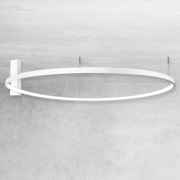 Biała lampa przysufitowa Agari 1343 LED 51W 4000K do jadalni