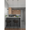 Industrialna LAMPA wisząca IKEDA 7982 Shilo loftowa OPRAWA metalowy ZWIS dysk czarny
