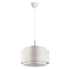 Lampa wisząca abażurowa Takai 2320403018 DFTP do jadalni beżowa