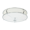 Klasyczna LAMPA sufitowa Stesso PL Cromo L Orlicki Design abażurowa OPRAWA plafon okrągły biały kremowy