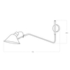 Metalowa lampa na ściane DRAGO AZ5619 Azzardo industrialny czarny