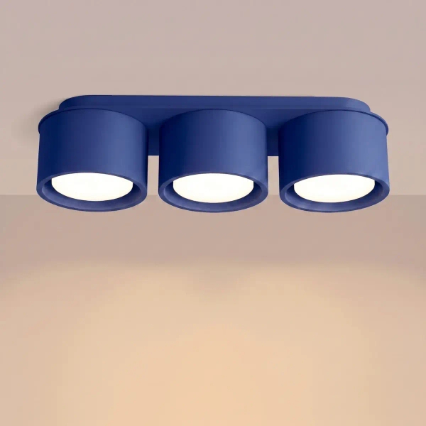 Potrójny downlight MODO niebieski SL.2460 3xGx53 metalowy spot