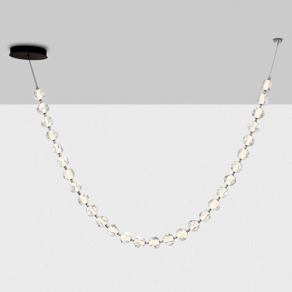 Zwisająca lampa do salonu CHEPEN LE44425 LED 119W 3000K czarny chrom