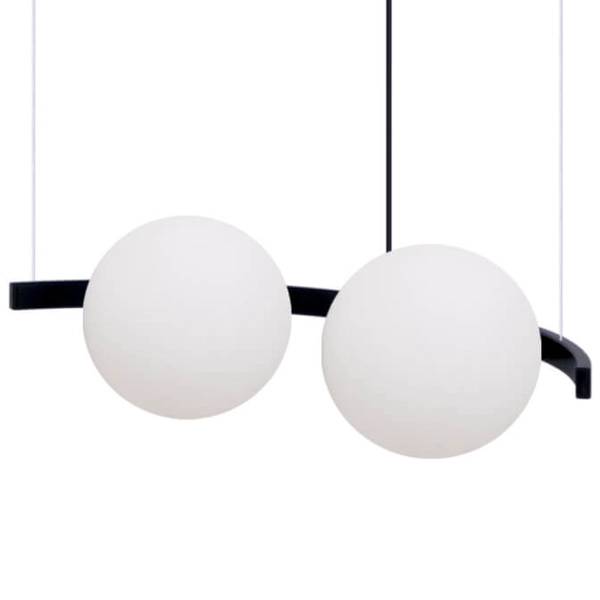 Kulista lampa wisząca Helix 5017 Zumaline kule balls białe czarne