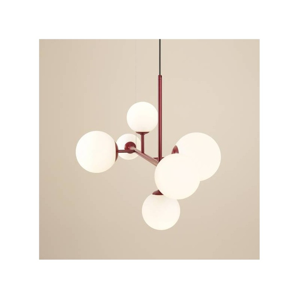 Lampa wisząca Dione 1092K15 nowoczesna balls czerwona