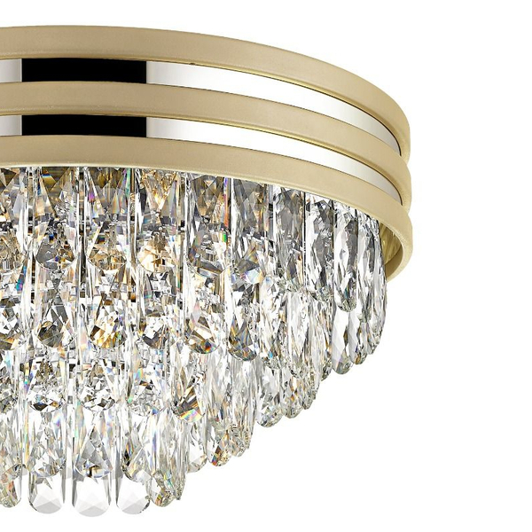 Sufitowa lampa glamour NAICA C0525-05A-V6B5 kryształowa złota