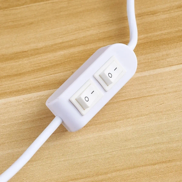 Designerska lampa stołowa Belfugo MT1234-250 WHITE Step szklany grzybek biały