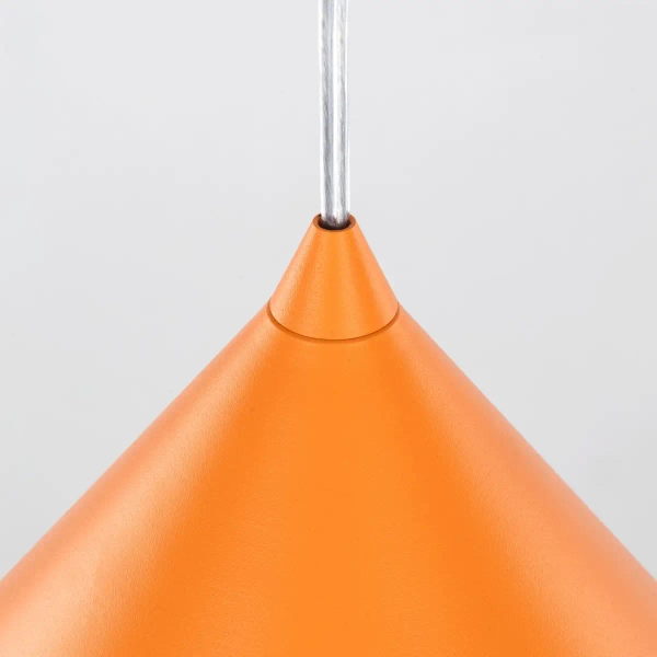 Trójkątna lampa salonowa CONO 10088 wisząca pomarańczowy