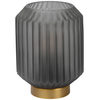 Loftowa LAMPA stołowa SUENO 45595/01/51 Lucide szklana LAMPKA stojąca nocna złota przydymiona
