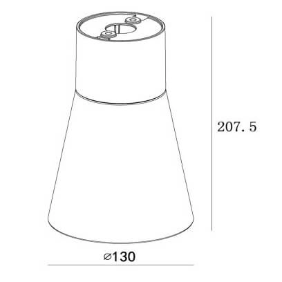 Ogrodowa lampa sufitowa Derby 28800/07/30 LED 9W nowoczesna czarna outlet