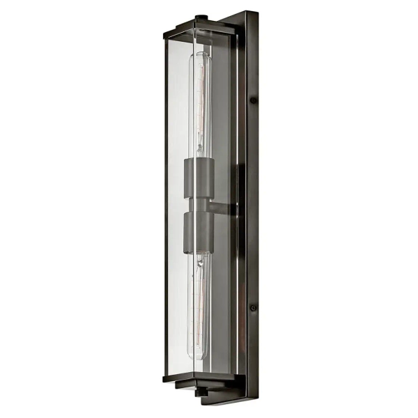 Lampa ścienna góra-dół Henri QN-HENRI-WB2-BX szklany IP44 czarny
