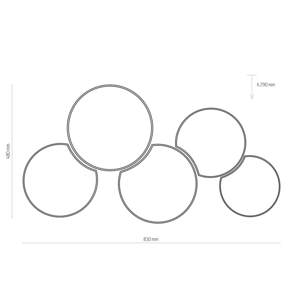 Lampa sufitowa Mona 3277 TK Lighting do pokoju dziecięcego wielokolorowa