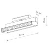 Sufitowa lampa 1-obwodowa 11338 LED 12W 4000K czarna