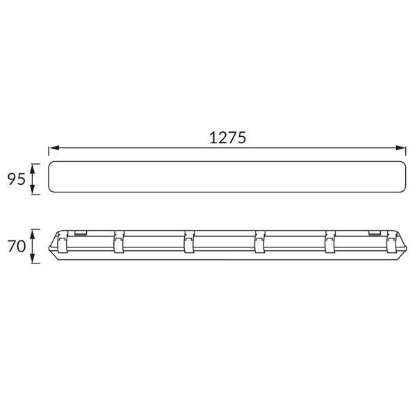 Oprawa pyłoszczelna na taras Arnold 4382 Ideus IP65 zewnętrzna szara