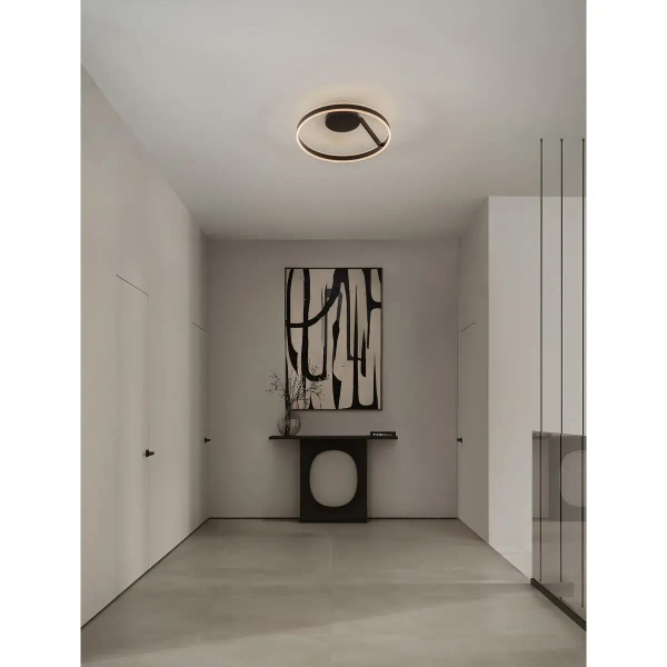 Okrągła lampa na sufit SOLVIRA LE45495 LED 40W 2700-4000K czarny