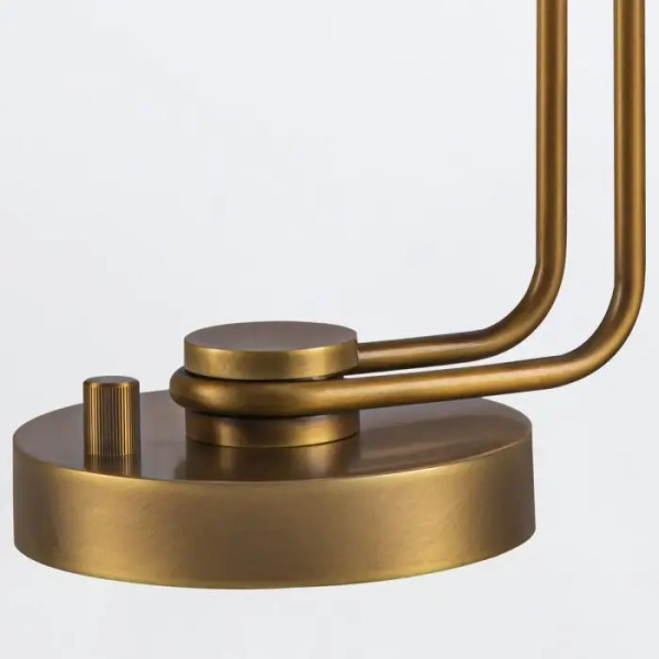 Retro lampa na stół Wynwood QN-WYNWOOD-TL-VBS z przełącznikiem mosiądz