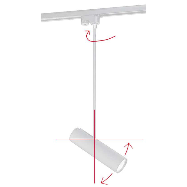 LAMPA sufitowa PROFILE EYE 9325 Nowodvorski reflektorowa OPRAWA tuba do 1-fazowego systemu szynowego czarna