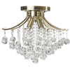 Glamour LAMPA sufitowa Wenecja 5191/4 21QG Elem metalowa OPRAWA z kryształkami mosiądz