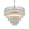 Lampa wisząca szklana Toulouse 104090 tuby nad stół nikiel