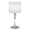 Nocna lampa do salonu Nandor 575310307 z abażurem nikiel biała