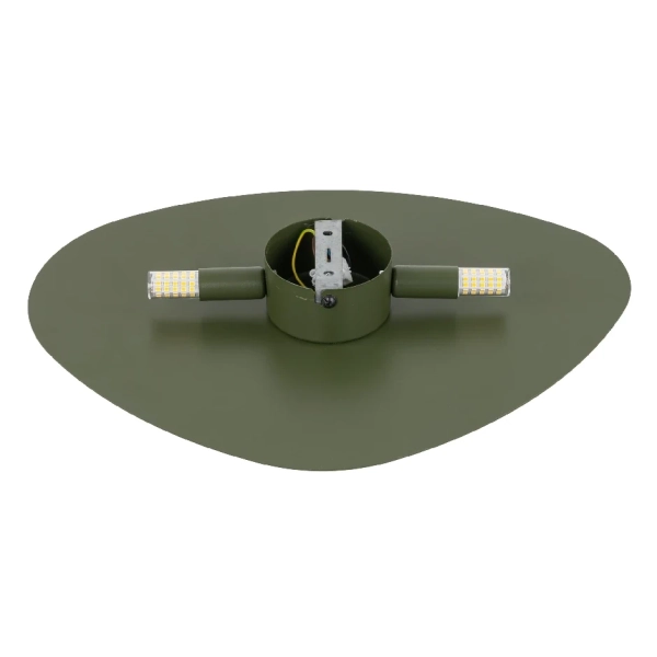 Naścienna lampa kamień Stone Green 10706 do jadalni owalny zielony