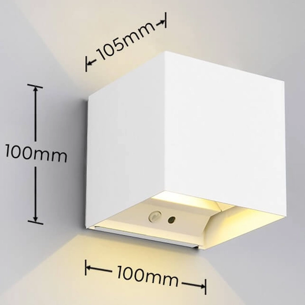 Kinkiet ścienny z czujnikiem Talent R27759131 LED 12W 3000K IP44 biały