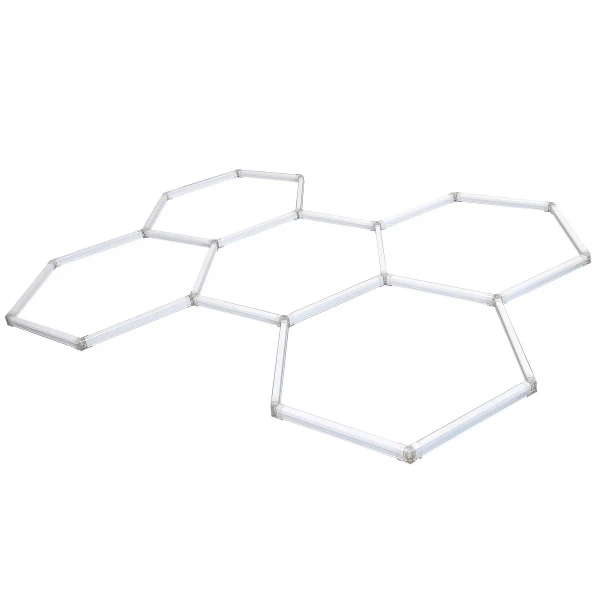 Nowoczesna lampa sufitowa Geometric LP-0209/5C 4K LED 4000K IP44 biały