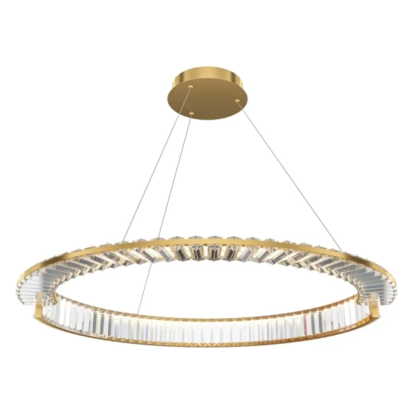 Lampa pierścieniowa wisząca Krone P097PL-L45BS3K LED 45W 3000K mosiądz