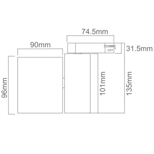 LAMPA sufitowa Rullo Bianco Mobile Track Orlicki Design metalowa OPRAWA do systemu szynowego 1-fazowego biały