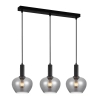 Potrójna lampa wisząca nad wyspę Stabla PND-30084-3-BK-SG przydymiona