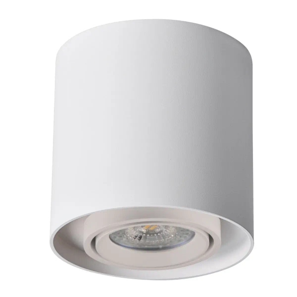 Downlight do sypialni XENO 325389 podłużna tuba biała złota