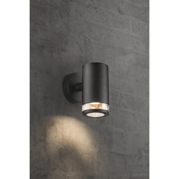 Ścienna lampa zewnętrzna tuba BIRK 45521003 IP44 czarny