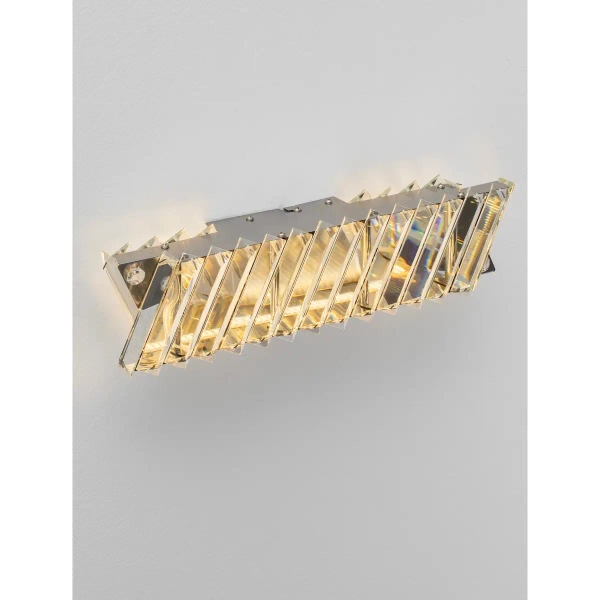 Lampa ścienna CANLIRA LE45161 9W 3000K kryształowa glamour przezroczysta